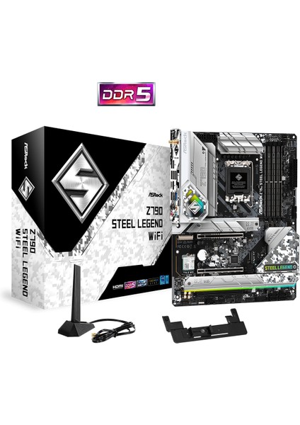 Z790 Steel Legend WiFi DDR5 7200+ MHz (OC) LGA1700 ATX Anakart