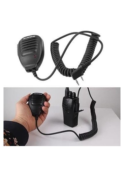 Baofeng Retevis S446 Zastone Wln Teknoben Mars Pmr El Telsizi Için Yaka Mikrofonu El Maykı