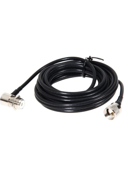 10 Metre Amatör Cb Halkbandı Dual Telsiz Anten Kablosu Rg-58 Kablo PL-259 SO239 Pipo Konnektör