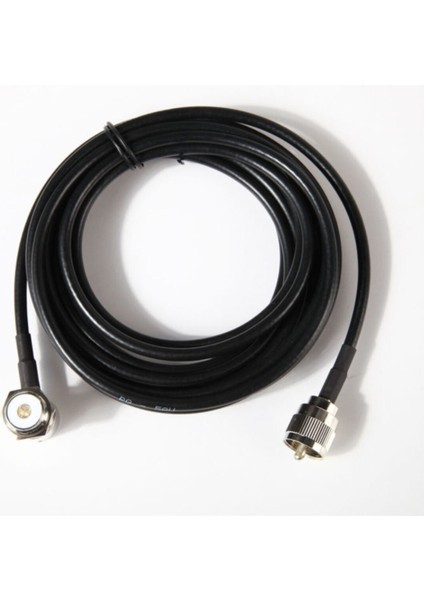 10 Metre Amatör Cb Halkbandı Dual Telsiz Anten Kablosu Rg-58 Kablo PL-259 SO239 Pipo Konnektör
