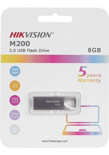 Hıkvısıon HS-USB-M200 8 GB USB 2.0 Flash Bellek