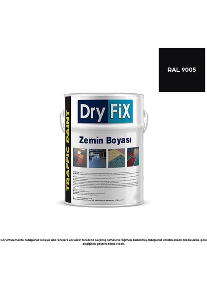 Traffic Paint Zemin Boyası 5 Lt. Siyah