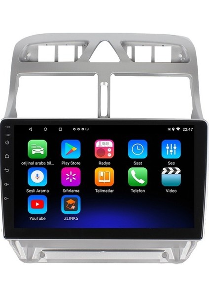 Peugeot 307 Android 6gb Ram 128GB Rom Carplay 8 Çekirdek Navigasyon Multimedya Oto Teyp