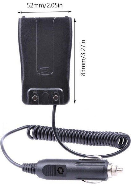 Baofeng BF-888S Pmr El Telsizi Için Araç Çakmaklık Şarjı Eliminatör