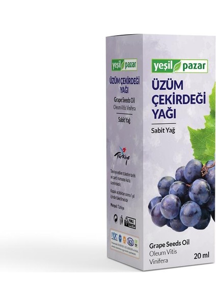 Üzüm Çekirdeği Yağı 20 ml