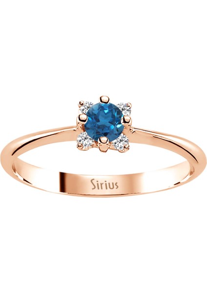 Pırlanta ve London Blue Topaz Taşlı Aurora Yüzük 0417R0282 fiyatları