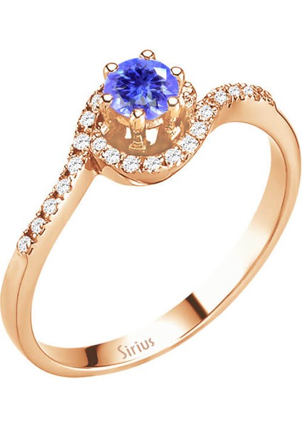 Pırlanta ve Tanzanit Taşlı Eivissa Yüzük 0417R0283
