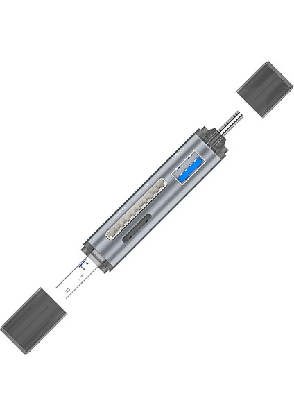 ADS-307 3 In 1 USB + Micro USB + Type-C Otg Kart Okuyucu ALL-36258
