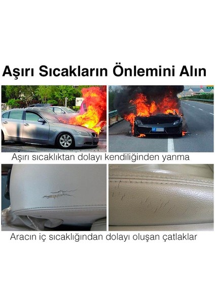 Polham 142X67 cm Universal Araç Içi Ön Cam Güneş Koruyucu Branda, Sedan, Suv ve Hatchback Uyumlu