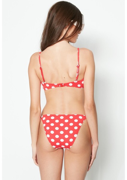 Straplez Bikini Takım 3231 Kırmızı/beyaz indirimleri