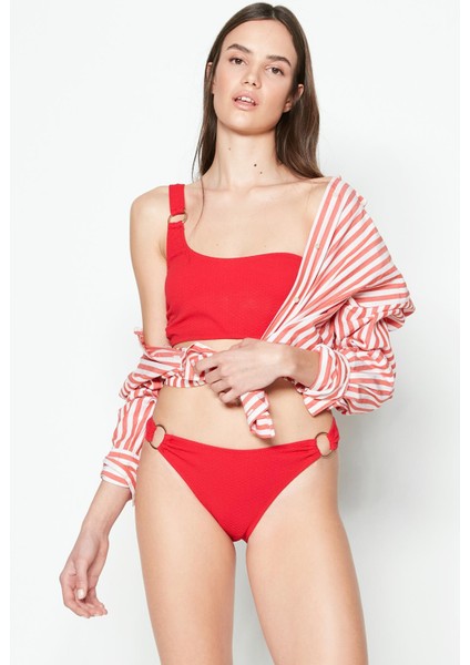 Tek Omuz Bikini Takım 3210 Kırmızı