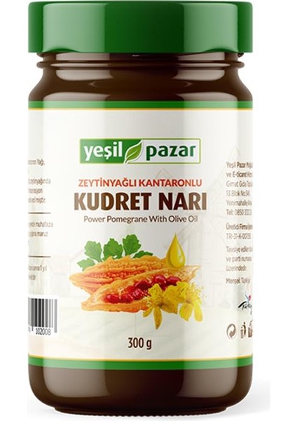Zeytinyağlı Kantaronlu Kudret Narı 300 gr