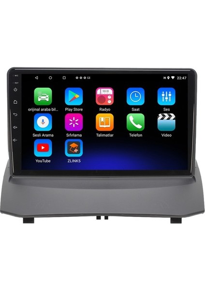 Ford Fiesta 6gb Ram 128GB Rom Carplay Android 8 Çekirdek Navigasyon Multimedya Oto Teyp