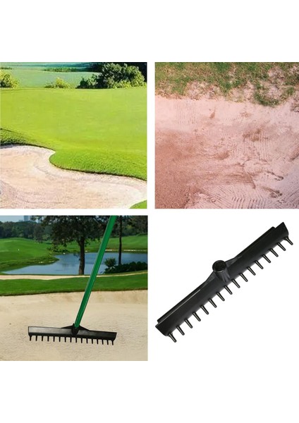 Kişisel Golf Bunker Tırmık Kafa Kum Pitch Bahçe Yaprakları Peyzaj Tırmık Araçları 37.5x7.5cm (Yurt Dışından)