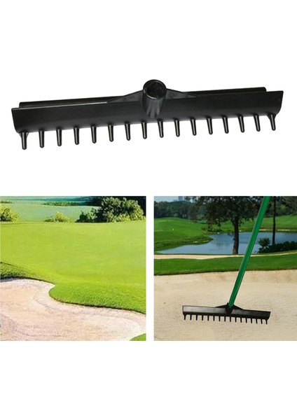 Kişisel Golf Bunker Tırmık Kafa Kum Pitch Bahçe Yaprakları Peyzaj Tırmık Araçları 37.5x7.5cm (Yurt Dışından)