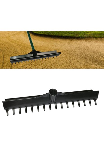 Kişisel Golf Bunker Tırmık Kafa Kum Pitch Bahçe Yaprakları Peyzaj Tırmık Araçları 37.5x7.5cm (Yurt Dışından)