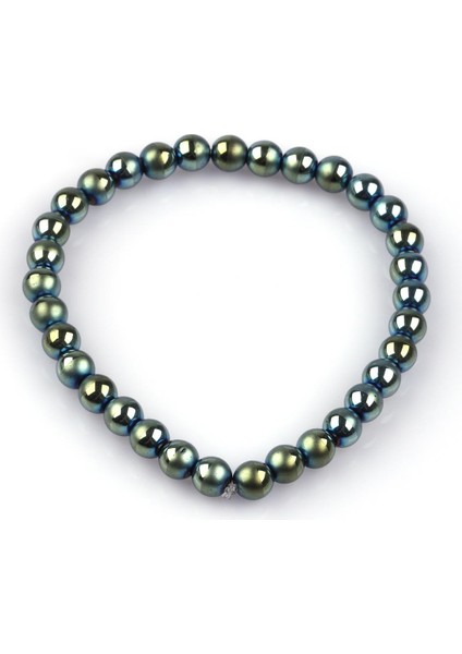 Yeşil Renkli Hematit Doğal Taş Bileklik 6mm Küre Kesim fiyatları