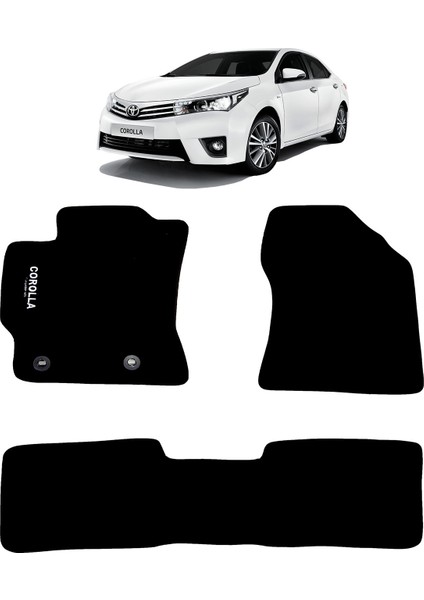 Toyota Corolla 2013-2018 Halı Paspas Siyah