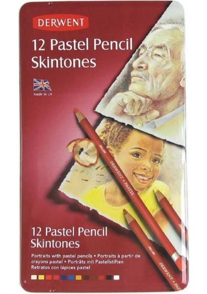 Pastel Pencil Skintones 12'li Teneke Kutu (Ten Renkleri) (Pastel Kalem)