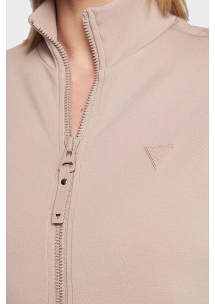 New Allie Logo Şeritli Regular Fit Fermuarlı Dik Yaka Sweat Bayan Sweat V2YQ17K7UW2 G4Q9 indirimleri