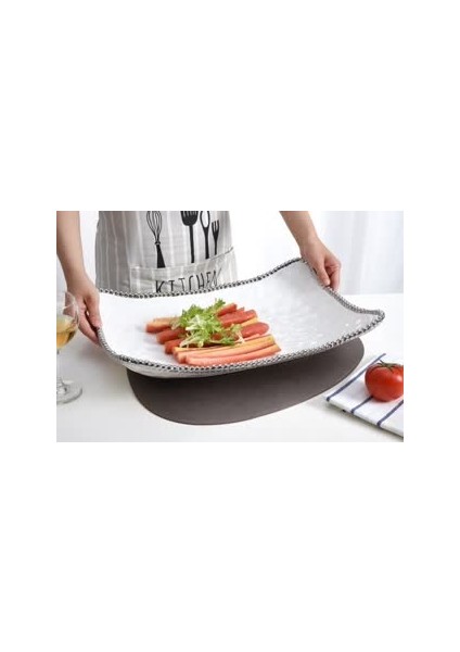 46 Cm Dikdörtgen Servis Tabağı