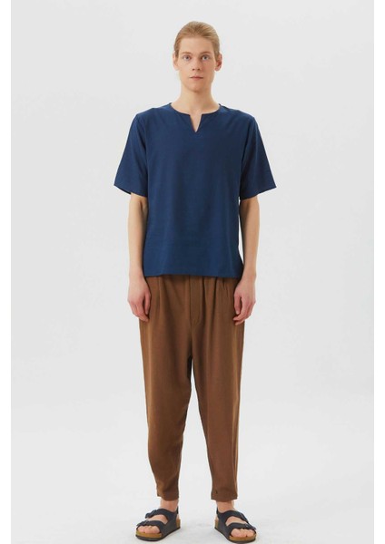 Yuvarlak Yaka Rahat Kesim Erkek Gömlek fiyatları