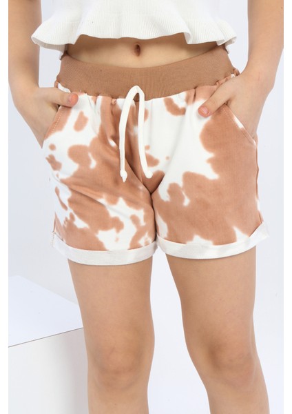 Toontoy Kız Çocuk Batikli Şort