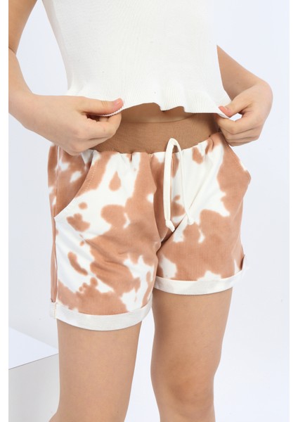 Toontoy Kız Çocuk Batikli Şort modelleri