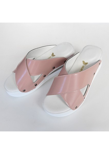 Pudra Çapraz Desenli Açık Airmax Ortopedik Terlik fiyatları