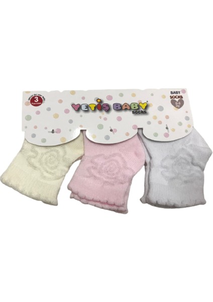 Hediyelik 3 Lü Karton Set Bebek Çorabı