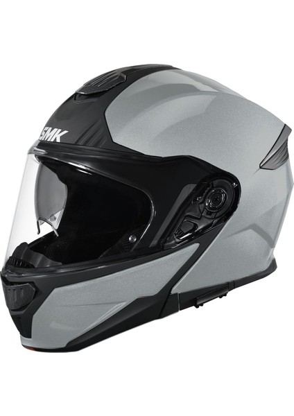 Gullwing Mat Gri Çene Açılır Kask