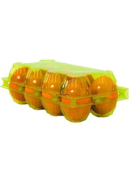 8 Li Yeşil Plastik Kapaklı Yumurta Viyolü 100 Adet