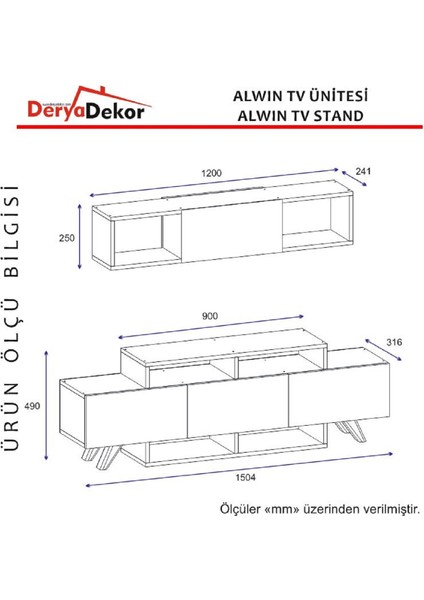 Alwin Tv Ünitesi Ceviz