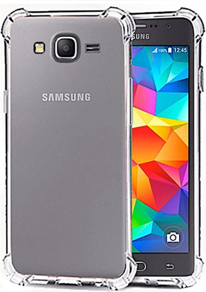 Case World Caseworld Samsung Galaxy Grand Prime Kapak Airbag Antishock Köşe Korumalı Şeffaf Silikon Kılıf