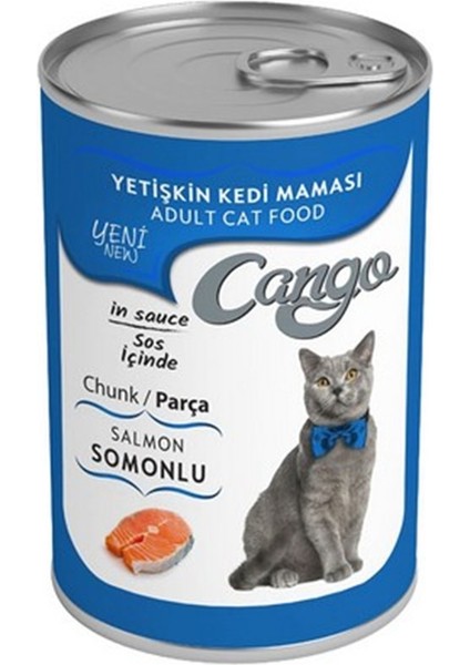 Yetişkin Konserve Kedi Maması Somonlu 415 gr x 20 Adet (1 Koli)