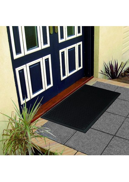 Dekoratif Yıkanabilir Siyah Dış Kapı Önü Paspası TB988504-004 modelleri