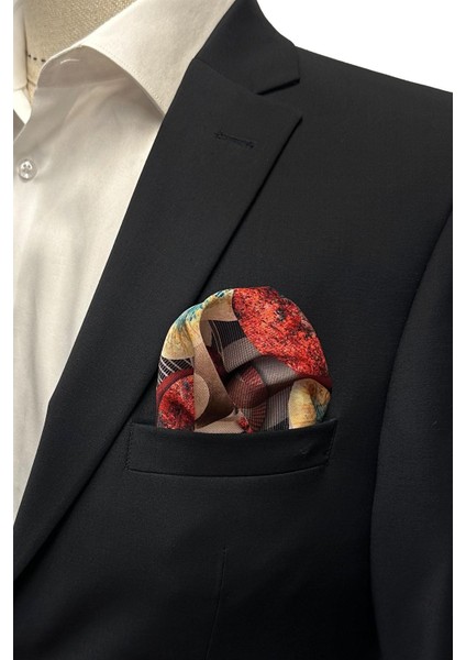 Siyah Motif Desen Erkek Cep Mendili SPS596-62 fırsatları