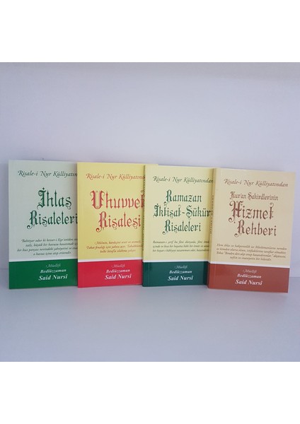 İhlas - Uhuvvet - Ramazan İktisat Şükür - Hizmet Rehberi Set 4'lü - Bediüzzaman Said Nursi