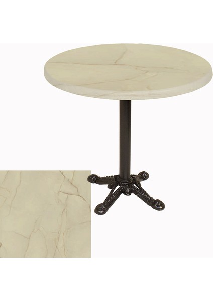 Çipa Werzalit Yuvarlak Masa Q 90CM Esb - Golden Marble