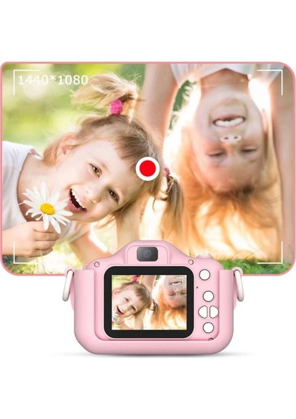 Mini Eğitici Çocuk Fotoğraf Makinesi Kılıflı Kamera Çocuklar Için Dijital Fotoğraf ve Oyun Makinesi modelleri
