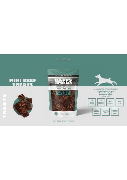 Baffs Naturals Dana Mini Ödül %100 Doğal Köpek Ödül Maması 100 gr