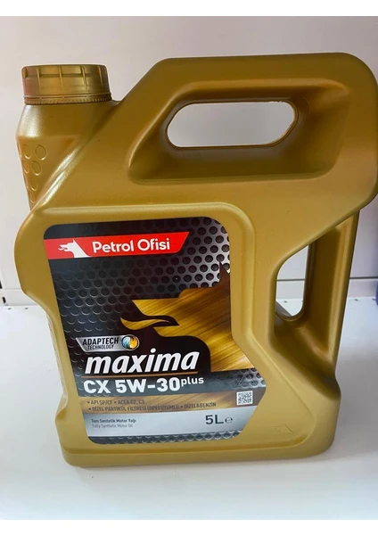 Petrol Ofisi Maxima Cx 5W-30 5 Lt 2024 Üretim Partikül Filtre Motor Yağı