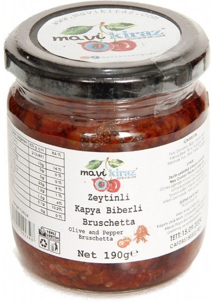 Zeytin ve Kapya Biberli Bruschetta Sos 250 ml