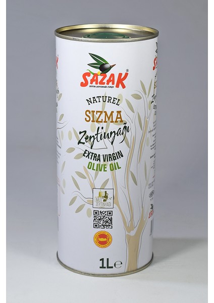Naturel Sızma Zeytinyağı 1 Lt Teneke