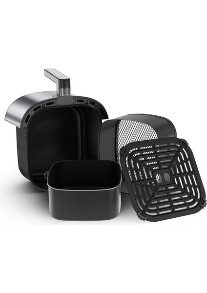 A5550 Taste Master Tek Hazneli 5.5 Litre Air Fryer Fritöz 1800W Siyah