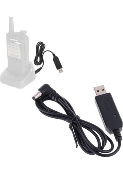 Baofeng Vb. Telsiz USB Şarj Kablo. Telsizinizi Bilgisayardan, Powerbanktan, Telefon Şarjınızdan Şarj