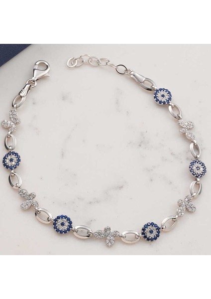 Gümüş Kelebek Nazar Kadın Bileklik fiyatları