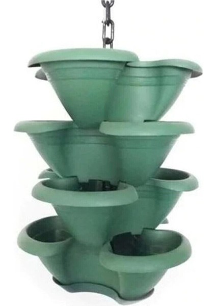 Saksı Çilek Makrome Koyu Yeşil modelleri