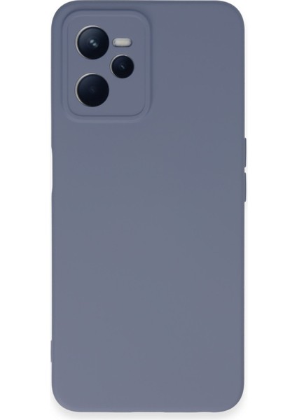 Dijimedia Realme C35 Kılıf Nano Içi Kadife Silikon - Gri