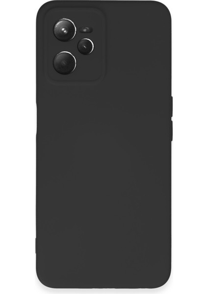 Dijimedia Realme C35 Kılıf Nano Içi Kadife Silikon - Siyah